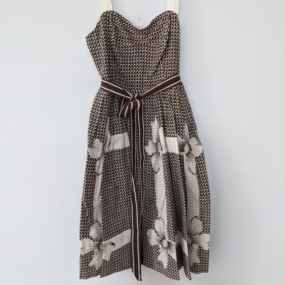 Edme & Esyllte, Pleated Skirt/Waist Tie Dress